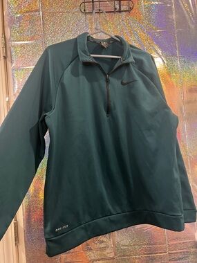 Nike Men’s Teal Half-Zip Performance Pullover Jacket